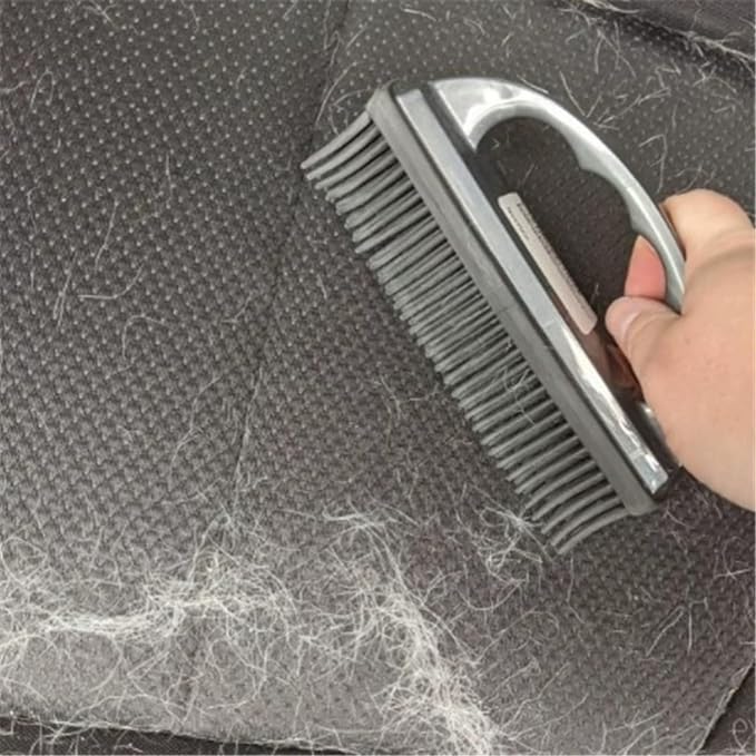 Handheld Pet Hair Removal Brush Reusable Lint Remover | Soft Electrostatic Bristle Cleaner for Carpet Sofa Clothes Dog Cat Fur(3pcs)