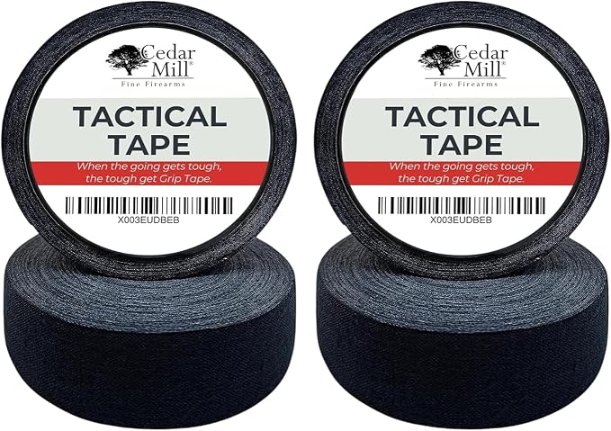 Cedar Mill Magazine Gun Tape - Water-Resistant Gun Grip Tape to Improve Handles & Protect from Scratches & Smudges - Non-Slip, Non-Reflective Tactical Tape for Guns, Rifles & Shotguns