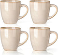 GBhome 12OZ Coffee Mugs Set of 4, Stoneware Coffee Mugs Set, Dishwasher & Microwave Safe