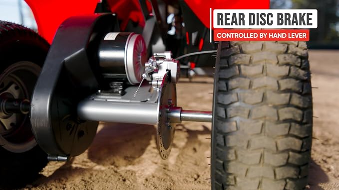 Razor Dirt Quad – 24V Electric 4-Wheeler Ride-On for Kids 8+, Twist-Grip Variable-Speed Acceleration Control, Up to 8 MPH, Forward/Reverse Drive Mode