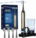 Electric Toothbrush with Water Flosser Combo, Compact 3-in-1 Flossing Toothbrush, 40000 VPM Sonic Brushing,11oz Easy-Clean Detachable Tank, Space-Saving Care for Sensitive Braces,30-Day Battery