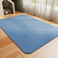 HotLive Dog Food Mat - Absorbent Cat Mat for Food and Water, No Stains Pet Feeding Bowl Mat, Easy to Clean Pet Placemats, Quick Dry Dog Water Dispenser Mat for Messy Drinkers | Blue 18"x34"