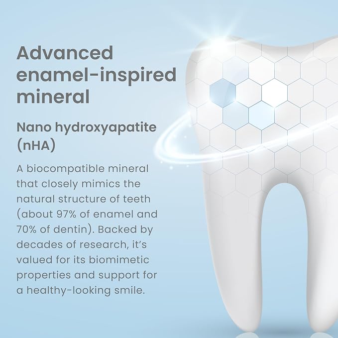 Himalaya Botanique Whitening+ Hydroxyapatite Toothpaste, Peppermint, 4 oz | Nano Hydroxyapatite Toothpaste, Support Enamel Strength & Integrity,Great for Sensitive Teeth, Fluoride Free,SLS Free & Vegan