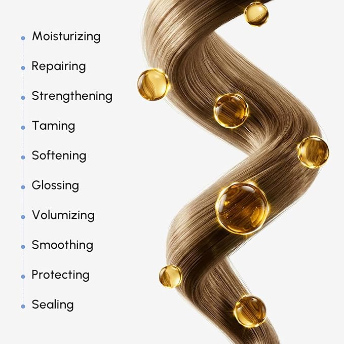 MAREE Deep Conditioning Hair Mask for Damaged Hair Treatment – Keratin Hair Care for Hydrating Growth Repair Moisturizing – Dry Curly Color Refreshing – 10 Fl Oz, Pearl