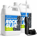 Teexpert Ready-to-Use Rock Glue for Landscaping with Electric Sprayer | 2 Gallon Gravel Glue for Pea Gravel Pebbles & Stones, Weather Resistant, Strong Hold, Water Permeable
