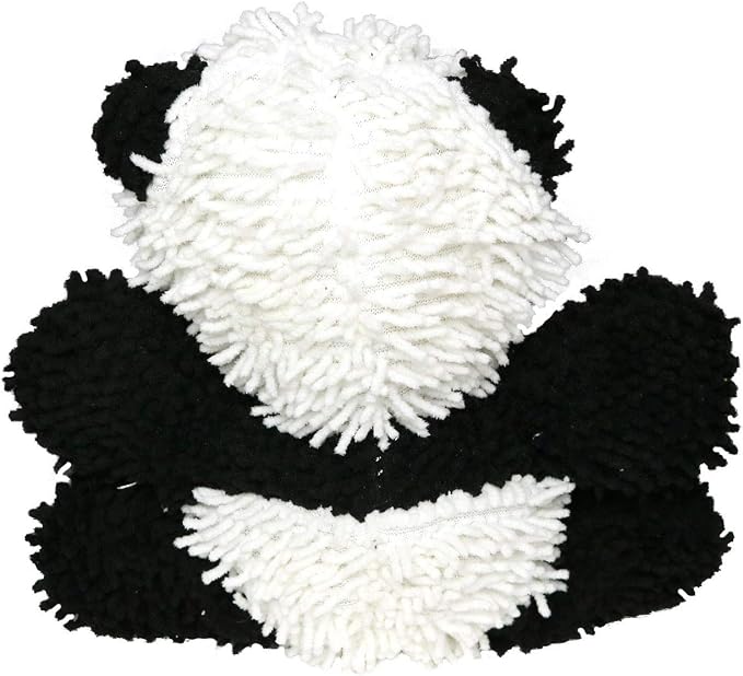 MIGHTY Tuffy Microfiber Medium Ball Panda Dog Toy | Ultra Durable Plush Toy with Multiple Layers & Reinforced Seams , Washable and Floats , Mighty® Construction