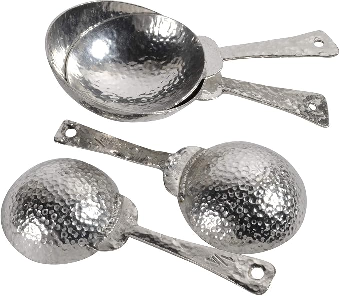 Crosby & Taylor Roman Pewter Measuring Cups and Spoons Super Post Set