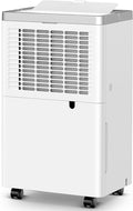 34 Pints Dehumidifier for Basement with Drain Hose, 38dB Quiet for Home Bedroom Bathroom, 24HR Timer, 3-Color Indicator, Auto Defrost, Child Lock