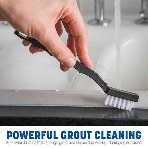 SPARTA Flo-Pac 7" Utility Brush with Nylon Bristles for Detail Cleaning (Pack of 12)