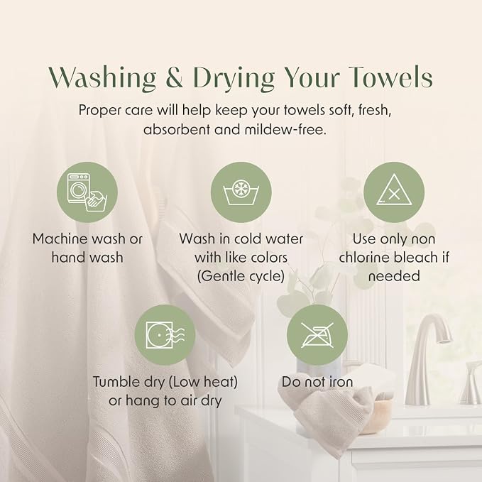 Springtree Home Luxury Bamboo Rayon Plush Bath Towel Set | 4-Pack | Brown | 35% Bamboo Rayon - 65% Zero Twist Cotton | Absorbent Quick-Dry Towels for Bathroom | Ultra Soft | OEKO-TEX Standard 100