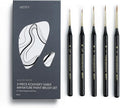 Artify Detail Paint Brushes, 100% Kolinsky Sable Micro Paint Brushes - Master Series, Ultra Fine Tips Paint Brush Set, High Precision for Models/Crafts, Detailing for Watercolor, Gouache & Ink
