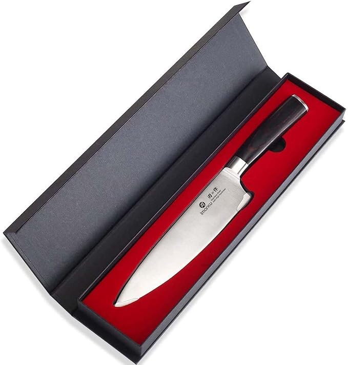 imarku Japanese Chef Knife-Sharp Kitchen Knife 8 Inch, Gift for Mom & Dad | Chef's Knives HC Steel Paring Knife, Unique Gifts for Men and Women, Kitchen Gadgets with Gift Box, Gyutou Knives