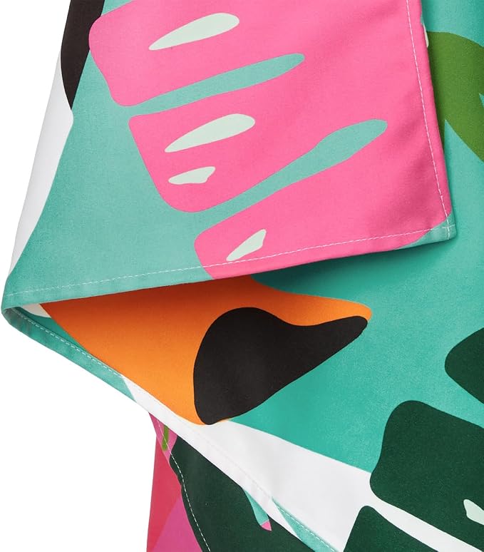 Dock & Bay Beach Towel - Quick Dry, Sand Free - Compact, Lightweight - 100% Recycled - Includes Bag - Wild Things - Extra Large (200x90cm, 78x35)