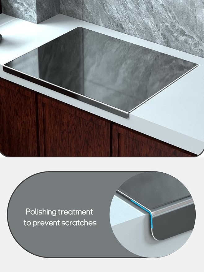 Titanium Cutting Boards for Kitchen，Titanium Cutting Board Large， Dishwasher Safety, Easy to Clean, Cutting Boards Non Toxic, Non Slip&Low Noise Chopping Board (23.6 * 19.6)
