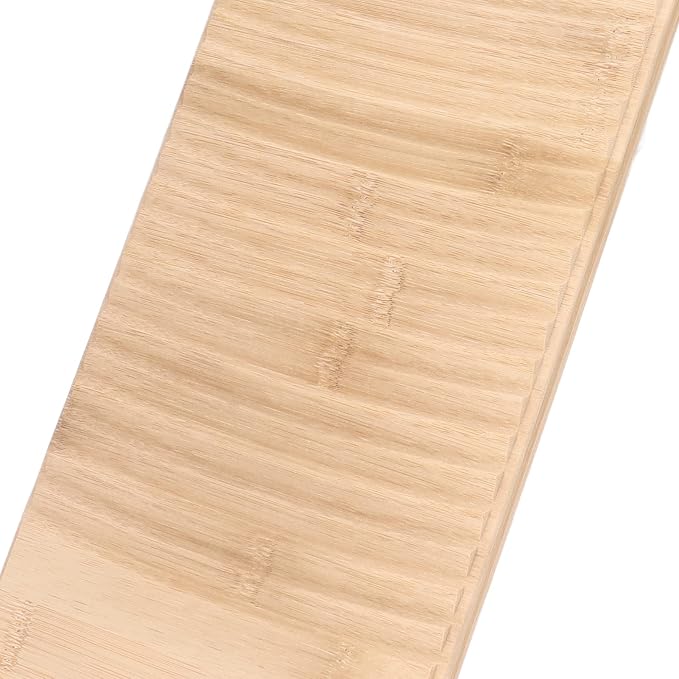 Tyenaza Wooden Color Bamboo Washboard - 19.7in Long, Thick NAT-Ural Bamboo, Wear - Resistant Wash Board with 1 Pair of Gloves and Soap Net for Home Laundry