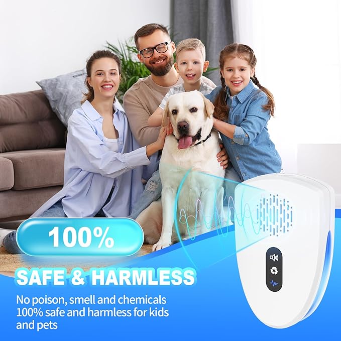 2026 Upgraded Ultrasonic Pest Control Repeller, Mouse Repellent Indoor for Spider Roach Bug Ant Mosquito Rat Mice Insect Deterrent, Mouse Rodent Repellent Ultrasonic Plug in, 3 Mode Switching, 10 PACK