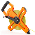 1 Pcs 167ft/50m Open Reel Steel Long Tape Measure, Heavy Duty 1/2" Nylon-Coated Blade with Dual Inch & Metric Scale, Tape Measure for Construction, Surveying, Concrete Work, Orange