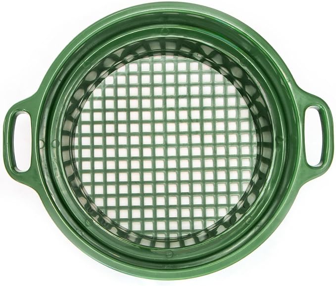 ASR Outdoor DEEP Stacking 1/2" Classifier Screen with Handles, Heavy Duty 5 Gallon Plastic Sifting Sieve