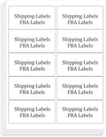 FungLam 2x4 Shipping Address Labels for Laser & Inkjet Printers, 300 Printable White Sticker Labels, 10 per Page Mailing Labels, Permanent Adhesive (30 Sheets, 300 Labels)