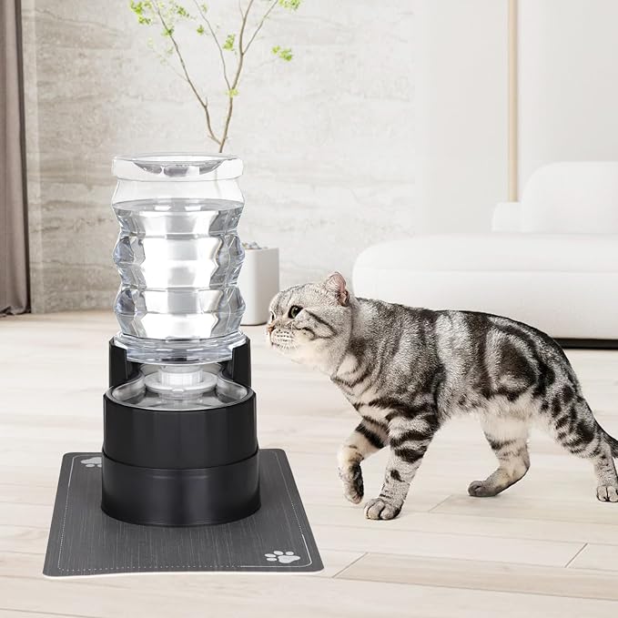 RIZZARI 7L Elevated Dog Water Dispenser :Comfortable Feeding Height | For Senior Dogs/Gravity Auto Refill/Spill-Resistant Base/Stable Anti-Tip Design/Indoor Homes & Multi-Pet Families