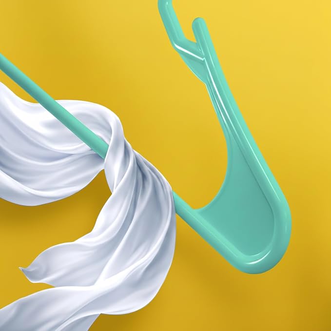 Utopia Home Plastic Hangers 30 Pack – Space Saving Clothes Hanger Aqua | Durable & strong | Closet organizer & storage | Ideal for apartments, dorms & stocking stuffers