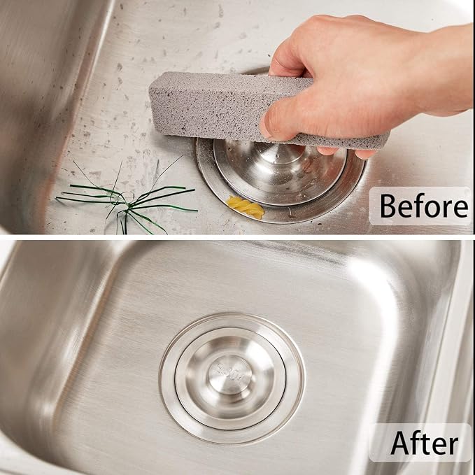 Chengu 60 Pcs Pumice Stone for Cleaning, Pumice Stone Toilet Bowl Cleaner, Scouring Pumices Sticks Bulk for Pool, Hard Water Rings, Rust Stains, Calcium Buildup, Bathroom, Grills, 5.9 x 1.4 x 0.9 in