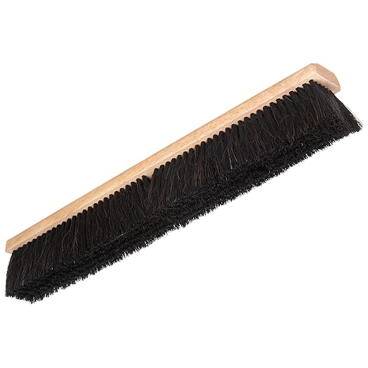 SPARTA Flo-Pac Horsehair Floor Sweep, Floor Brush for Cleaning, 24 Inches, Black, (Pack of 12)