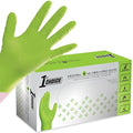 1st Choice Green 6 mil Nitrile Disposable Gloves Diamond Grip XXL 100 | Bulk Purchasing Options, Medium Duty Gloves for Mechanics, Business, and Household Tasks, Food Safe and Chemical Resistant