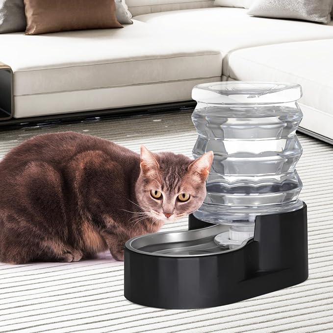 RIZZARI 5L Filtered Cat Water Dispenser: Fresh Water for Indoor Cats | 5L Long-Lasting Water Supply/Cleaner Drinking Experience/Filtered Fresh Water/Compact Design For Indoor Spaces