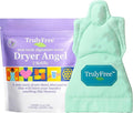 Truly Free Dryer Angel - Natural Dryer Sheet Alt, Non-Toxic Reusable Fabric Softener Booster Sheets, Safe for Babies & Sensitive Skin, Laundry Essentials - Signature Scent - 1 Refillable Pack + 1 Fill
