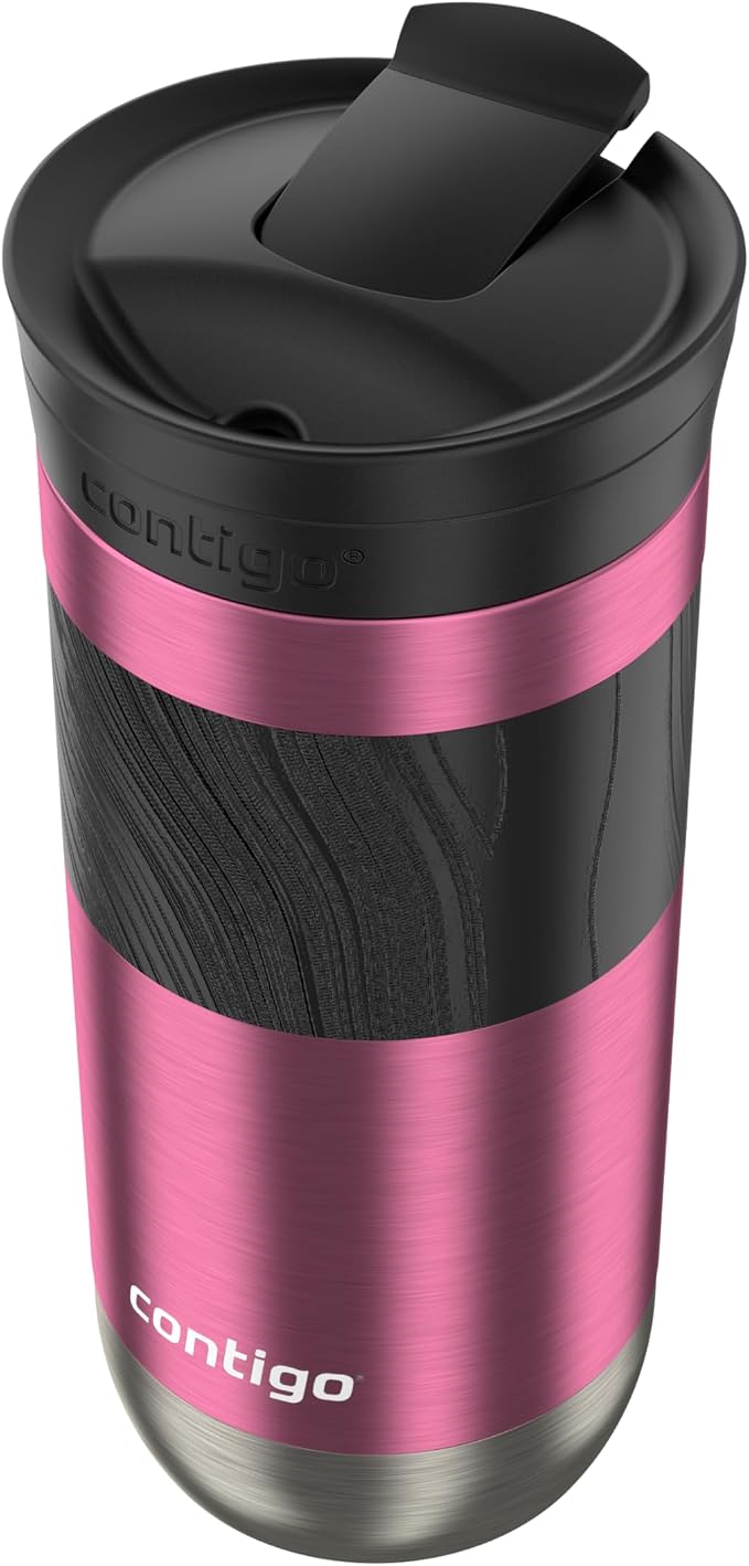 Contigo Byron 2.0 Travel Mug 16 oz Azalea,(Pack of 4)