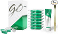 Opalescence GO 15 Teeth Whitening Trays Bundle 15% Hydrogen Peroxide 6238-T | Gel Prefilled Trays - Includes Original Toothpaste Travel Size 1 Oz & 2Chill Toothbrush. Mint - by Ultradent (7 Treatments)