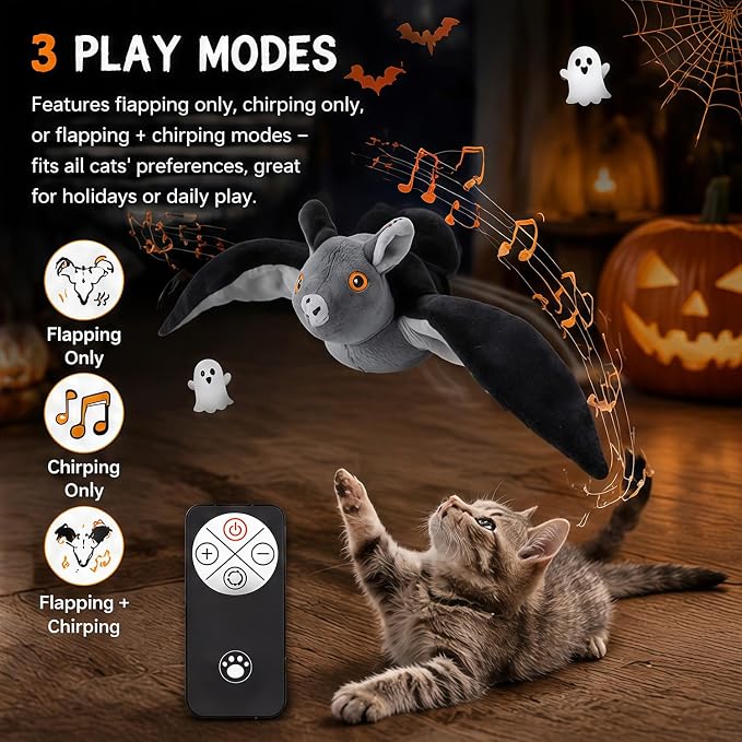 Flying Bat Dog Toy – Interactive Flap Wing Bat Toy for Dogs, Flying Bats Toy for Large Dogs, Dog Toy Flyings Bats，2