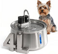 Selene Wireless Doggy Fountain, 4L (1.1 Gal) Cordless Dog Water Fountain for Dogs Inside, Stainless Steel Pet Fountain, 4-Layer Filtration, 30-Day Battery
