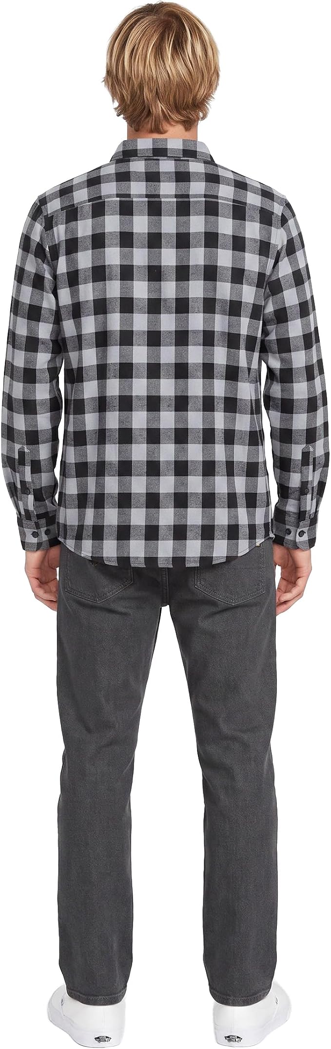 Volcom Men's Long Sleeve Flannel Shirt – Ultra-Soft Brushed Cotton Plaid Button Down
