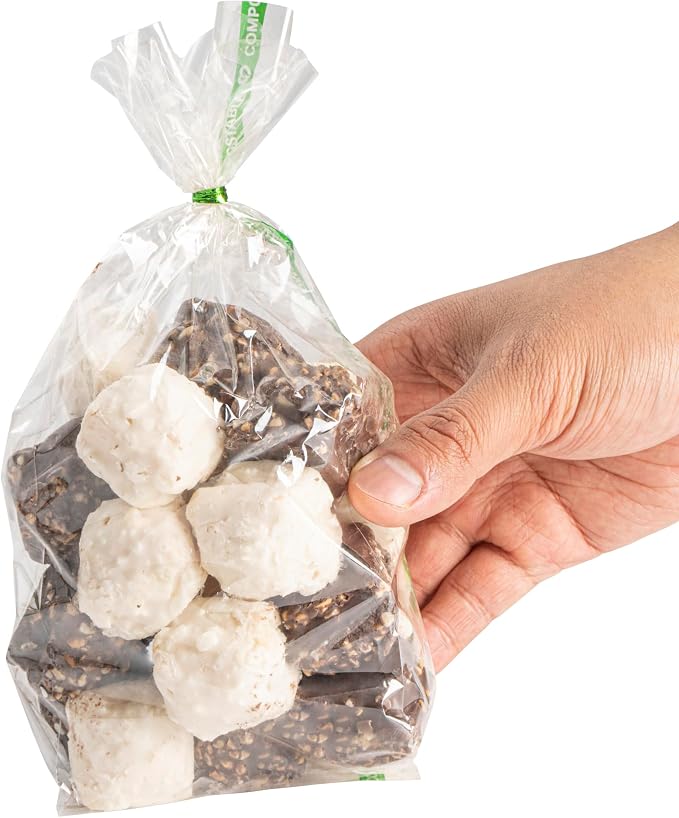 Restaurantware Plastic Gusset Bags 100 Count 3 1/2" x 2 1/4" x 9 3/4" Wicker Dispensing Bottom Gusset Clear Plastic Bags Heat Sealable For Sourdough Bread Cookies Pastries For Home Bakers And Bakeries