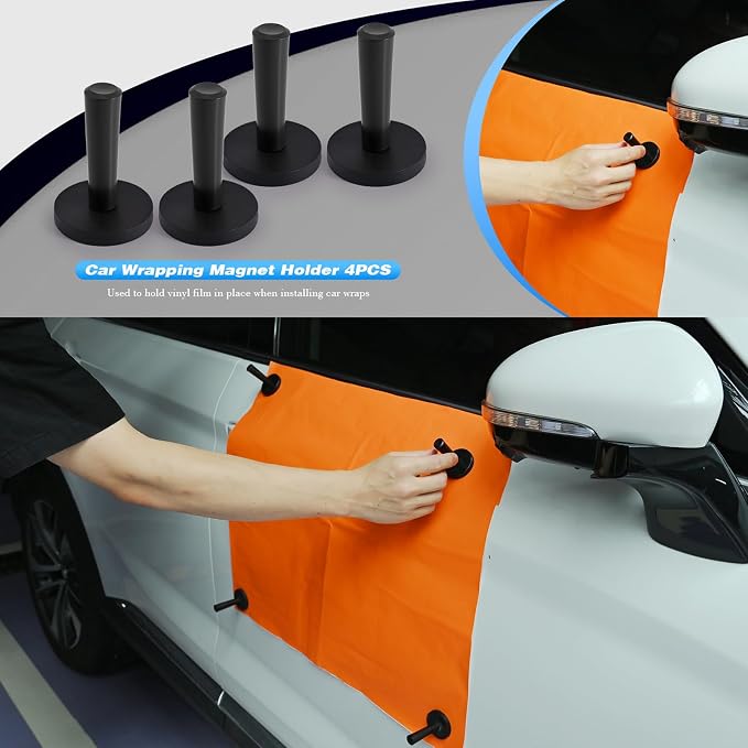 EHDIS Professional Vinyl Wrap Tool Kit with Heat Gun – Complete Car Wrapping Tools for PPF, Tint & Decals | Includes Squeegees, Knives, Gloves & Knife Less Finish Line