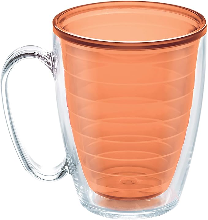 Tervis Clear & Colorful Tabletop - Bright Colors Mug Collection Made in USA Double Walled Insulated Tumbler Travel Cup Keeps Drinks Cold & Hot, 16oz Mug - 4pk, Assorted | Made in USA, Double-wall Insulated, Coffee & Matcha Stays Hot, Shatterproof, BPA-...