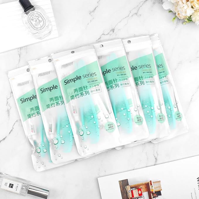 Hygiene Kit Bulk, Individually Packed, Travel Hygiene Kit With Toothbrush, Toothpaste, Comb, Shampoo, Shower Gel, Shower Cap And Soap, Suitable For Hotel, Home, Camping, Travel (50 pcs)