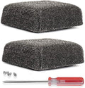 BBQ-AID 2-Pack Bristle Free Grill Brush Replacement Heads – Stainless Steel Poly Mesh Blend, No-Scratch Grill Cleaner Refills for BBQ Grill Brush and Scraper, Safe for All Grill Types