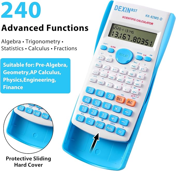 24 Pack Scientific Calculators with 2 Line Display Multi Function Engineering Calculator Ideal for Students Engineers Teachers Construction Finance Office Use School Business(Color)