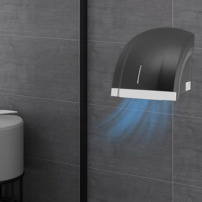 Commercial Electric Hand Dryer, 1800W Compact Automatic High-Speed Hand Dryer with Hot and Cold Air, Wall Mounted, Low Noise for Home Industry Bathroom Office Mall