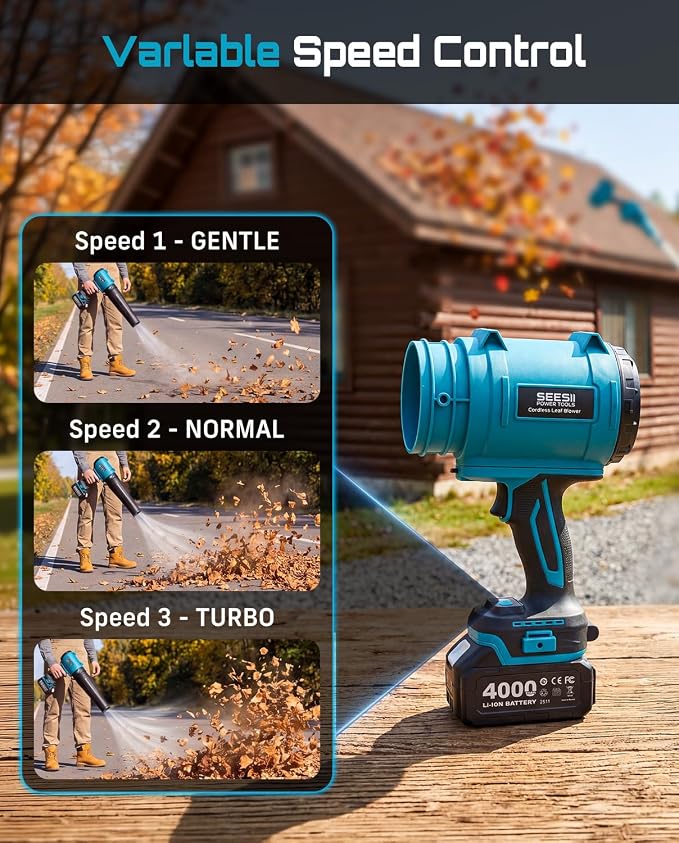 Gutter Cleaning Tools Cordless Leaf Blower for Roof Gutters, 700CFM/200MPH | 3-Speed, 2x 4.0Ah Batteries, 8.9ft Telescopic Pole & 180° Swivel, Clean Gutters from Ground Safely, for Lawn, Patio, Snow