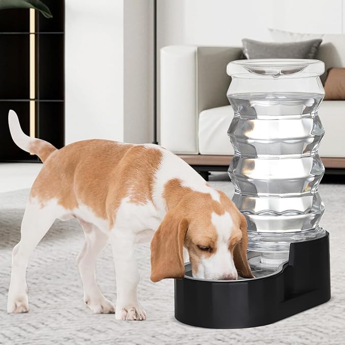 RIZZARI 8L Dog Water Bowl Dispenser:Spill Resistant Multi Pet Solution | Cleaner Drinking Water / Dishwasher Safe Bowl / Auto-Refill with No Pump / Spill Resistant / No Electricity