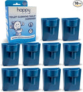 Happy Toilet Cleaner Original Toilet Bowl Tablet Holder Automatic Toilet Bowl Cleaner - Easy Install Toilet Tablet Holder, Auto Toilet Cleaning System Tank Caddy, Septic Safe Flush, Made in USA, 10PK