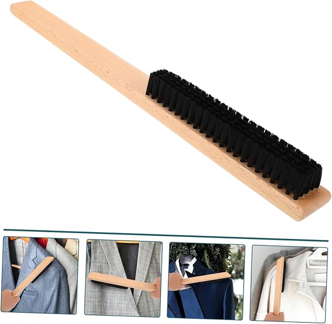 Ipetboom 3pcs Clothing Bristle Brush Handle for Household Cleaning Lint Tool for Clothes Pet Hair and Hard Reach Areas Versatile Scrubbing Brush for Home Use