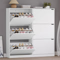 BORNOON Shoe Cabinet with 6 Flip Drawers, Slim Narrow Shoe Storage Cabinet, Freestanding Shoe Organizer for Entryway, Hallway, Foyer