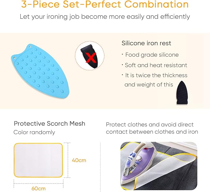 Extra Extra Ironing Mat，(32x54 inch) Ironing Blanket Ironing Pad | Double-Side Using Heat Resistant Pad Extra Extra Large Ironing Board for Table Top,Countertop,Etc.