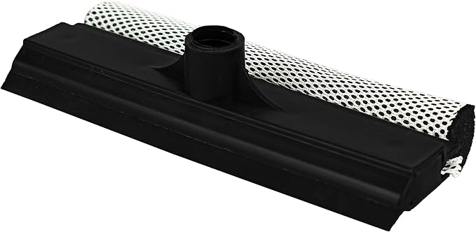 Set of 2 Black Duck Brand Window and Windshield Cleaning Sponge and Rubber Squeegee!