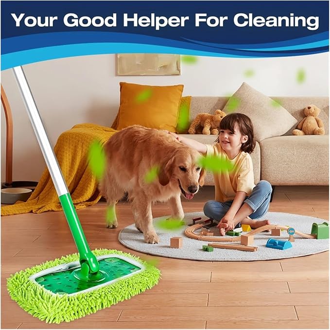5 Pack Reusable Mop Pads,Compatible For Swiffer，Sweeper, Microfiber Dry Sweeping Cloths, Wet Refills